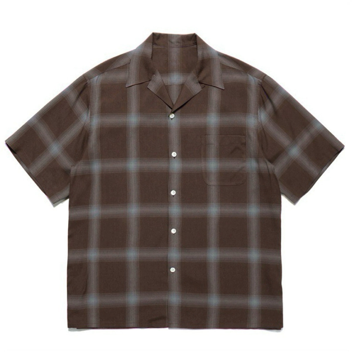 PUBLICRADIO Vintage Loose Plaid Ice Silk Shirt