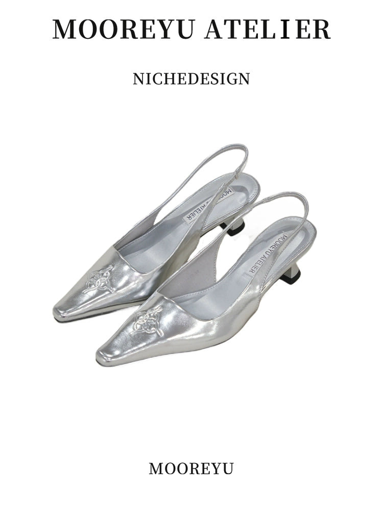 Mooreyu Stiletto French Light Mouth Shoes