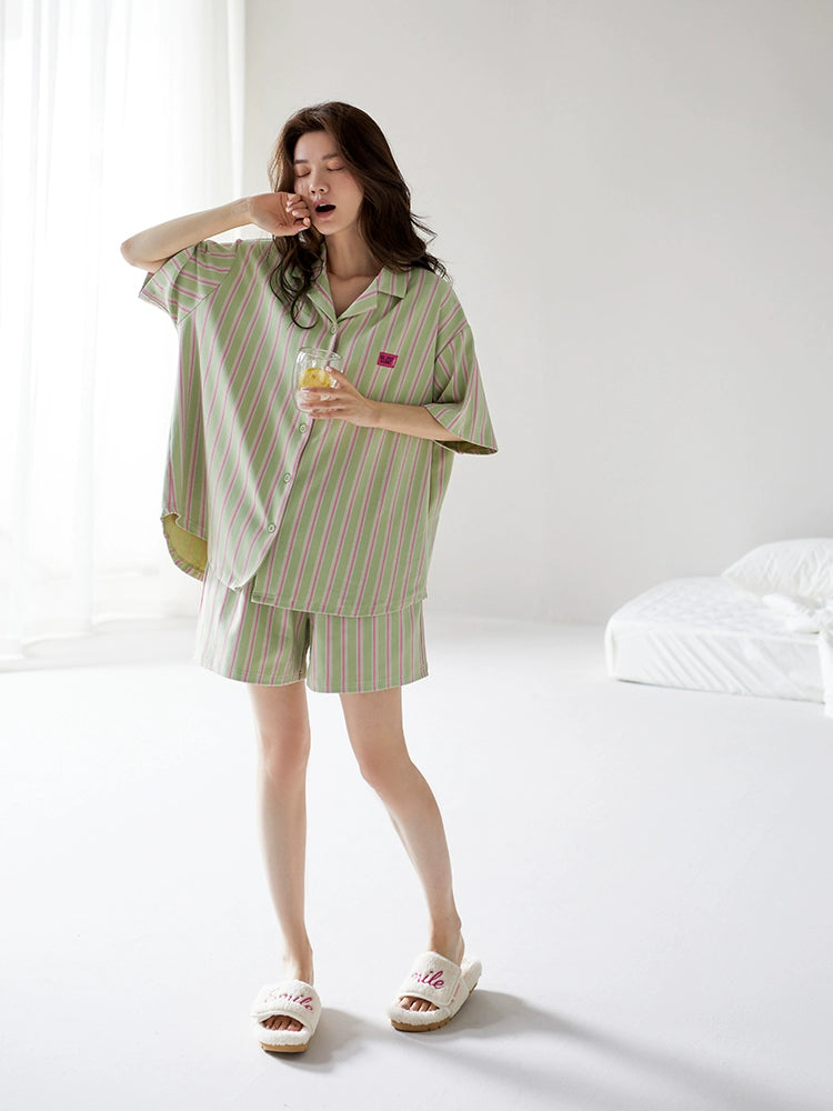 Yuenai Home Furnishing Striped Casual Suit