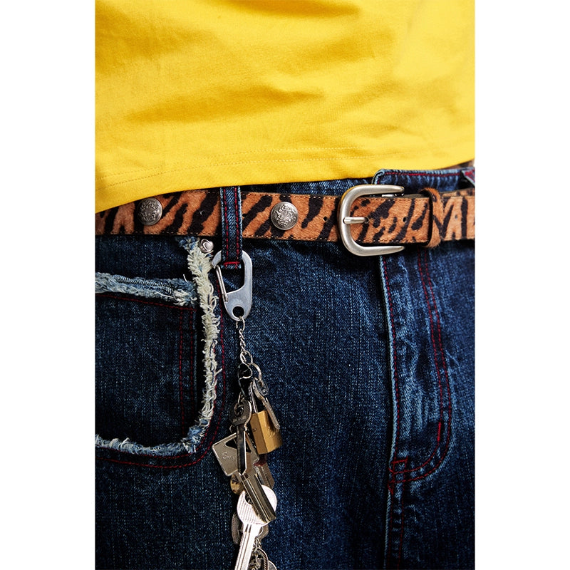 CoosRetro Vintage Versatile Tiger Rivet Anti-rust Belt