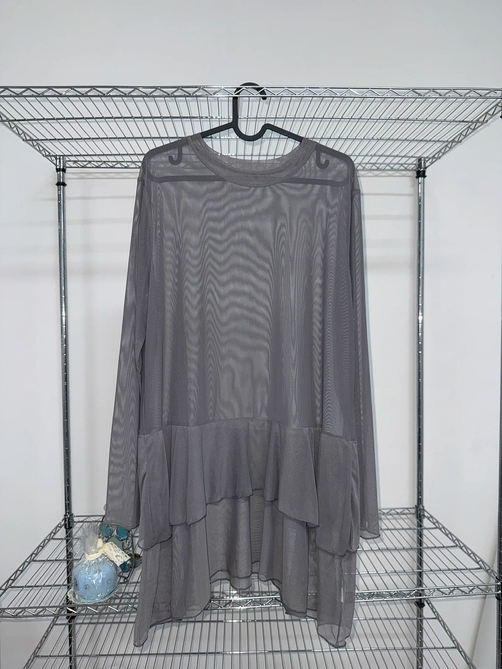 Ang:project Versatile Layered Mesh Hem Long Sleeves