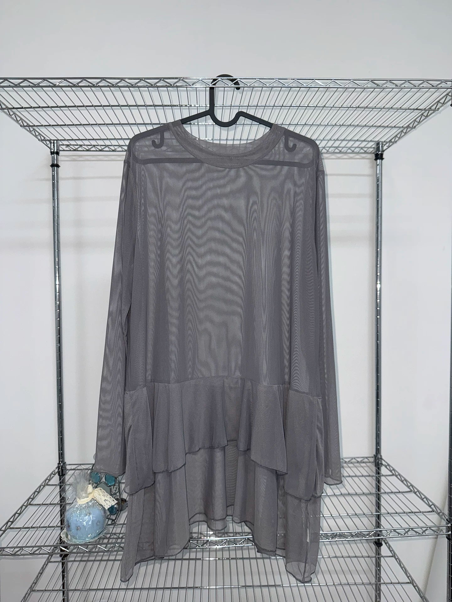 Ang:project Versatile Layered Mesh Hem Long Sleeves