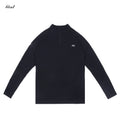 GTAL Casual Half Zipper Elastic Slim Long Sleeve