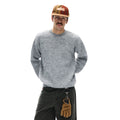 MADWITCH Slack Lazy Crew Neck Knitted Sweater