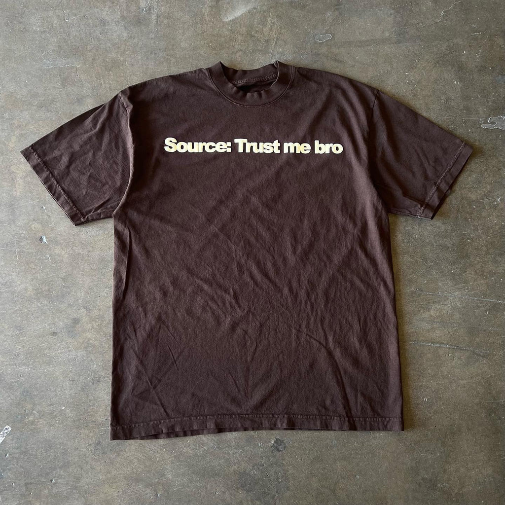 Wang Youbing Studio! TRUST ME BRO 260g 100% Cotton Tee