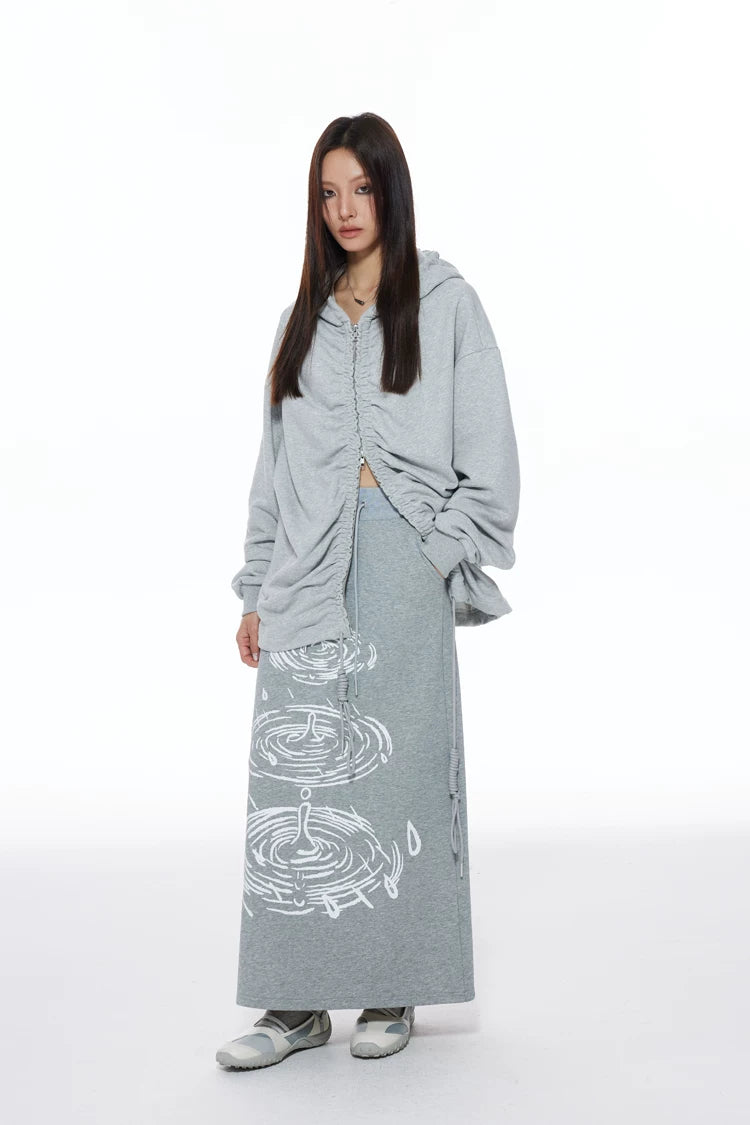 THELIGHT Retro Casual Versatile A-shaped Skirt
