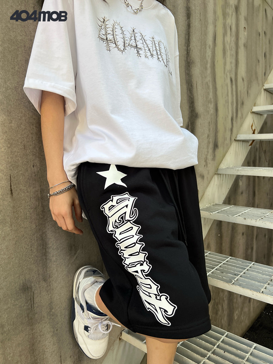 404MOB black star basketball Shorts