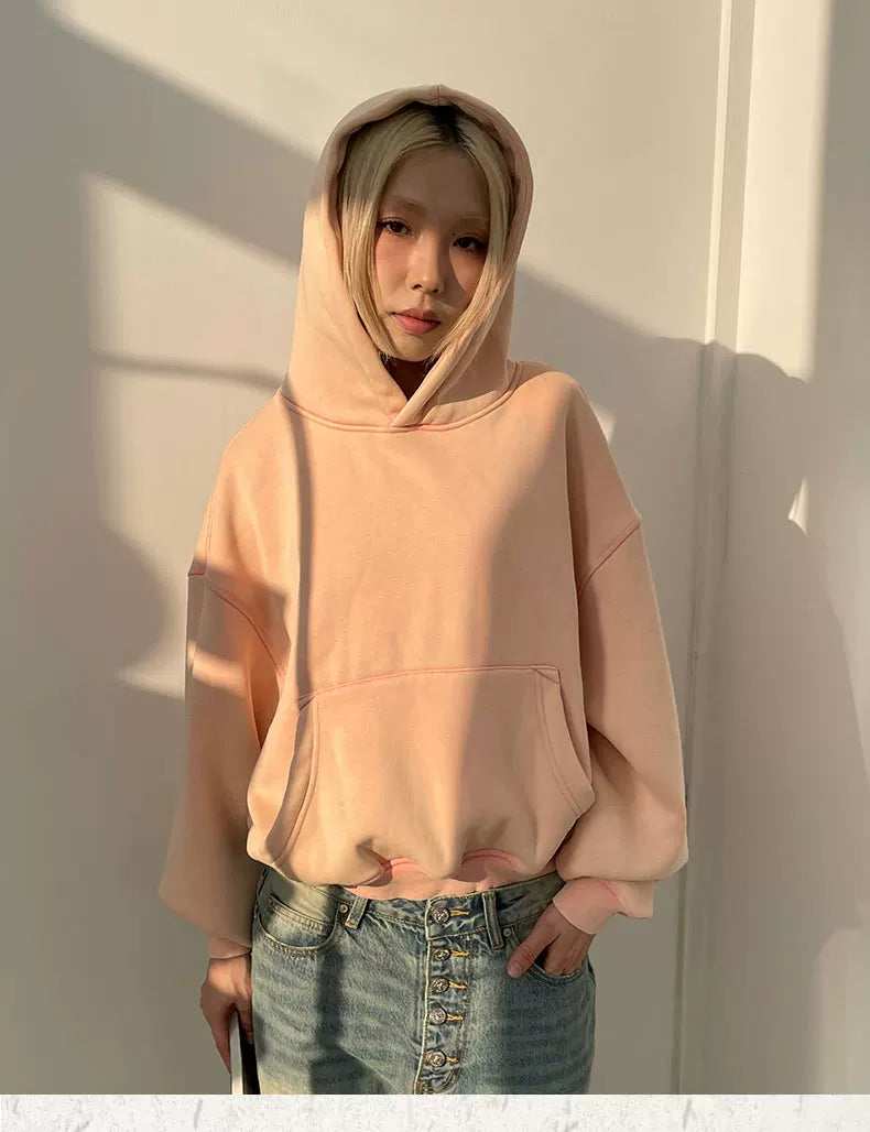 MMBBT Washed Old Fleece Heavy Hooded Sweater