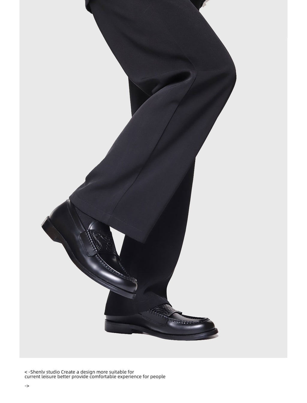 SHENLV STUDIO Vampire embossed cowhide loafers