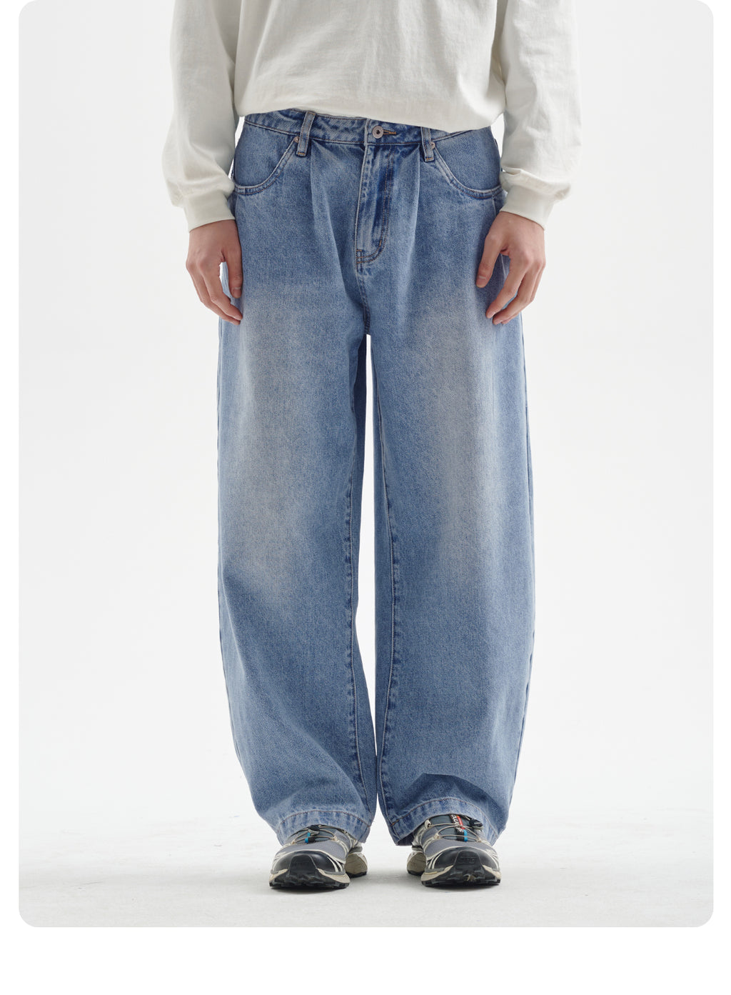 BUTTBILL 25SS puree heavy twill washed micro-cocoon jeans