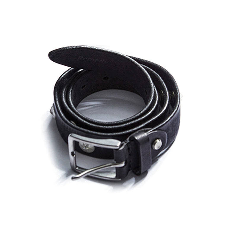Remedy rivets old leather belt