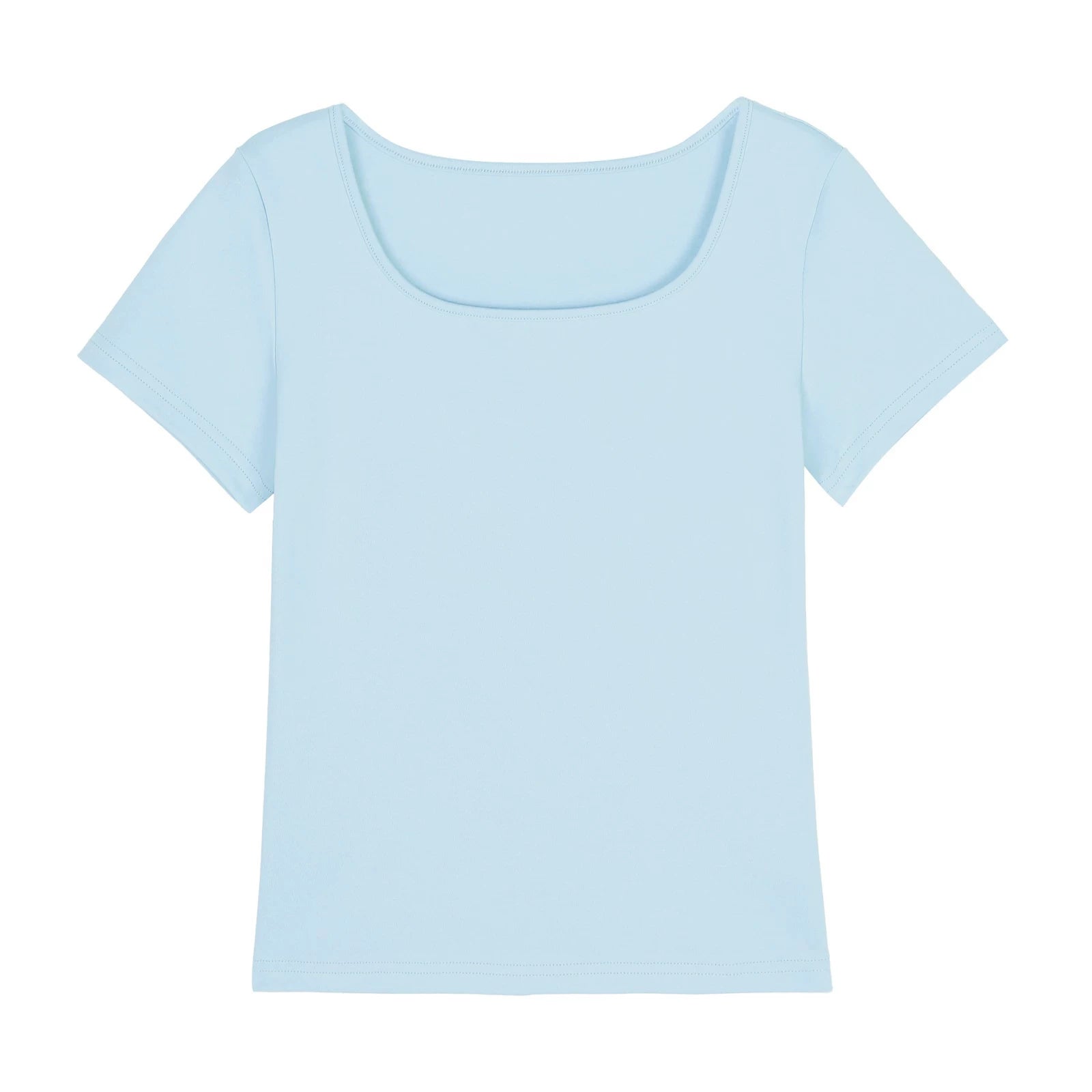 XUJING Simple V-neck Slim and Thin Tee