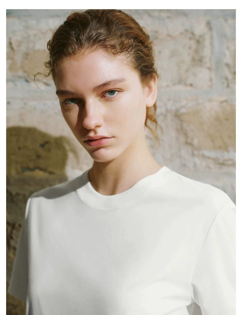 URBAN REVIVO Casual Versatile Loose Short Sleeve T-Shirt