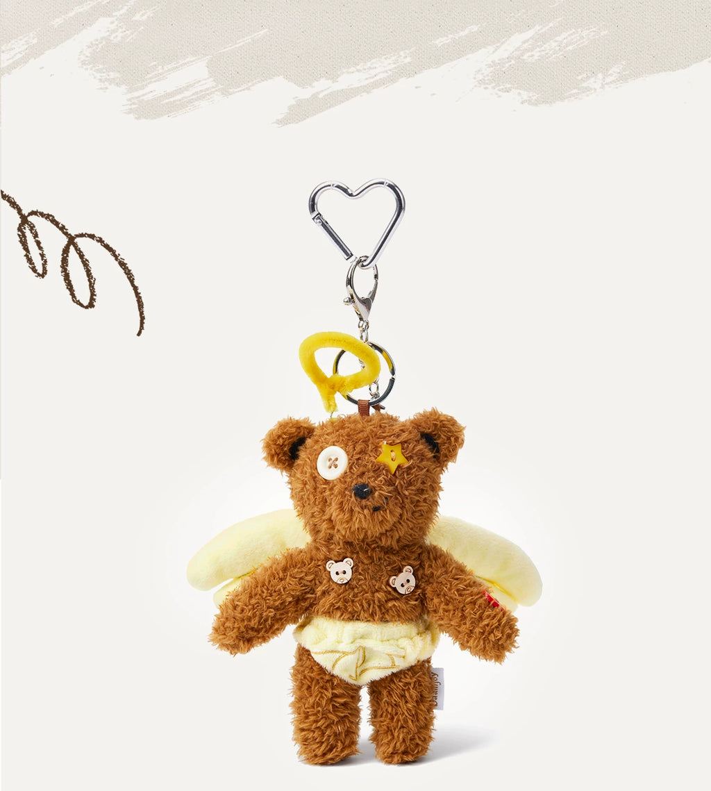 SmoSmos Angel Bear Bag Pendant Plush Doll