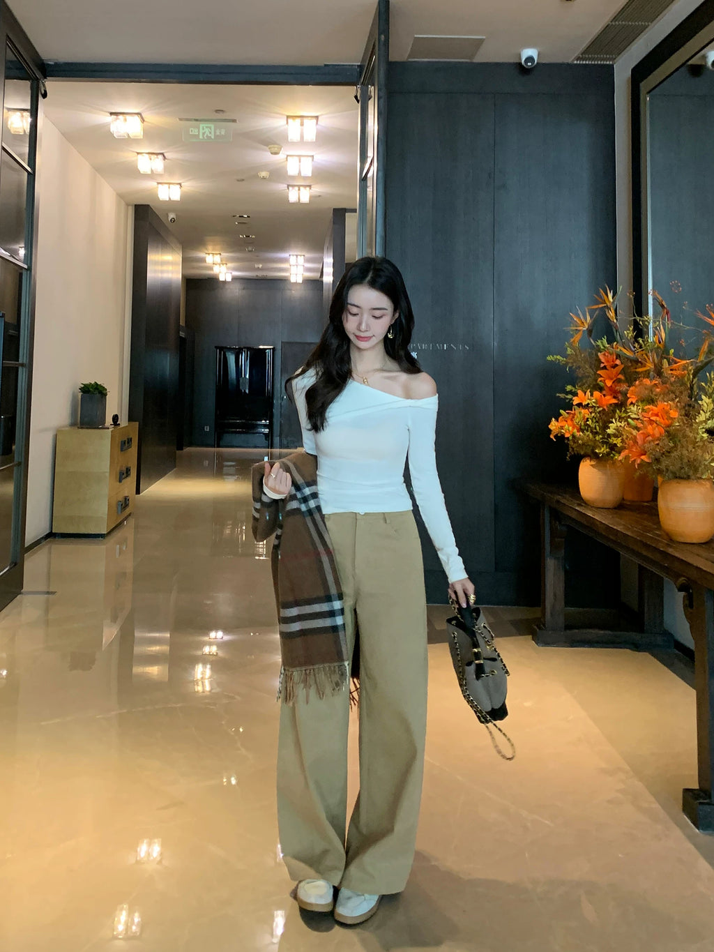 Pusumede High Waist Wide Leg Pants