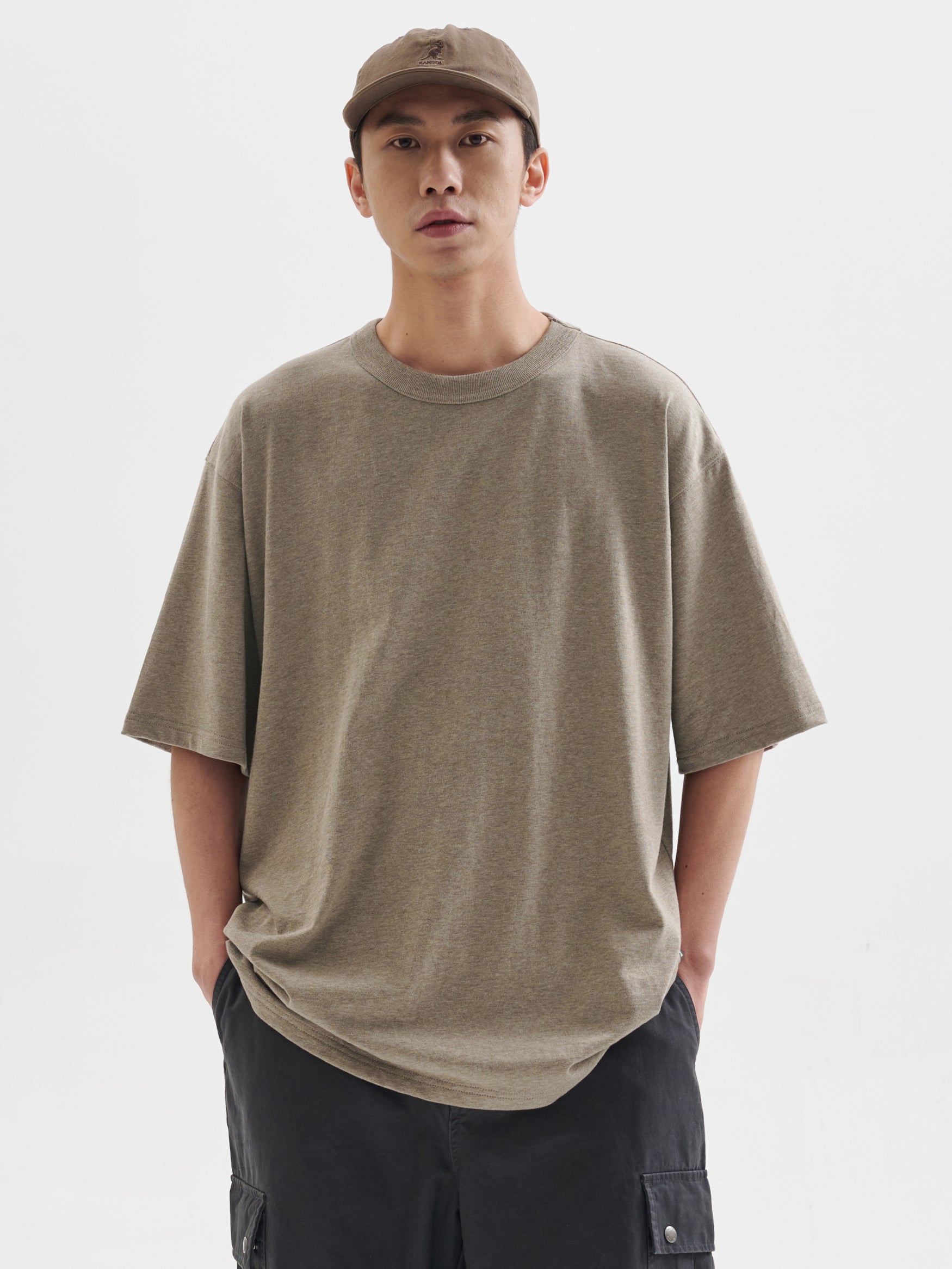 BUTTBILL custom-woven flower yarn fabric washed Japanese Tee