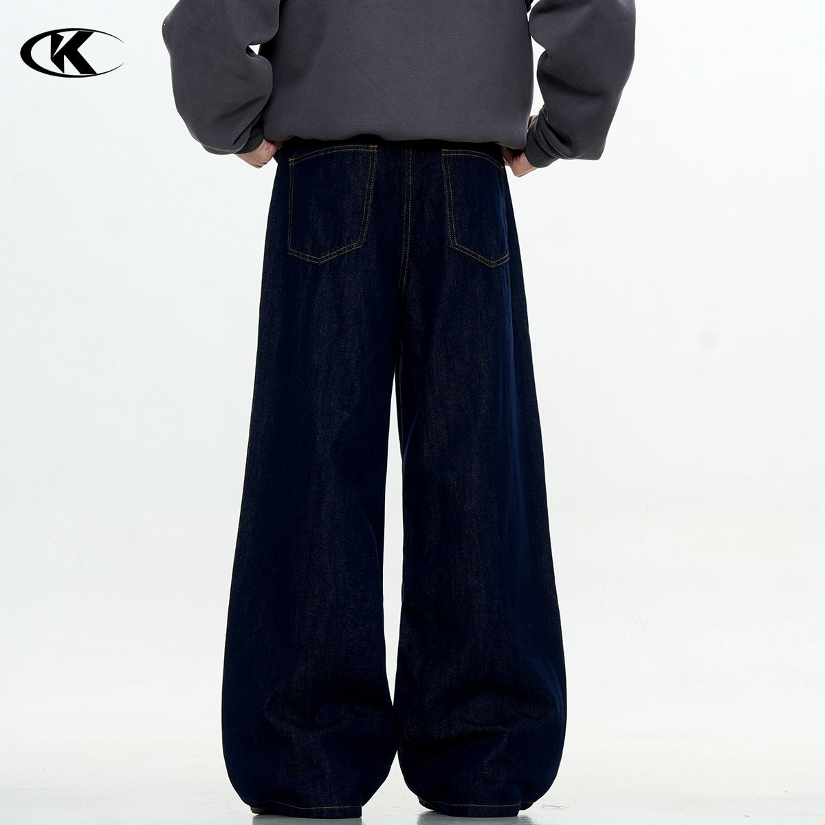 11KN blue straight jeans