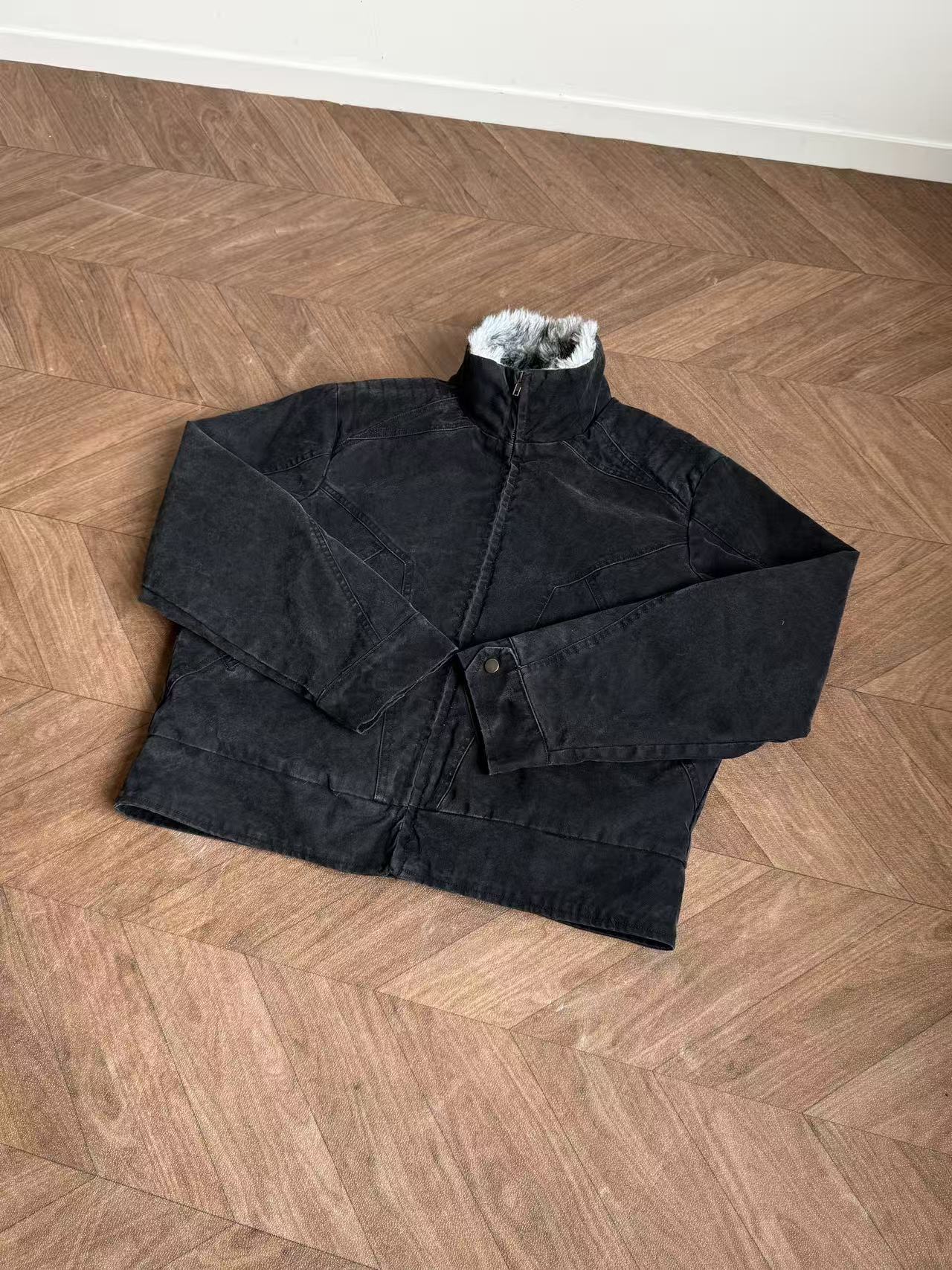 EME Stand-up Neck Zip Vintage Jacket