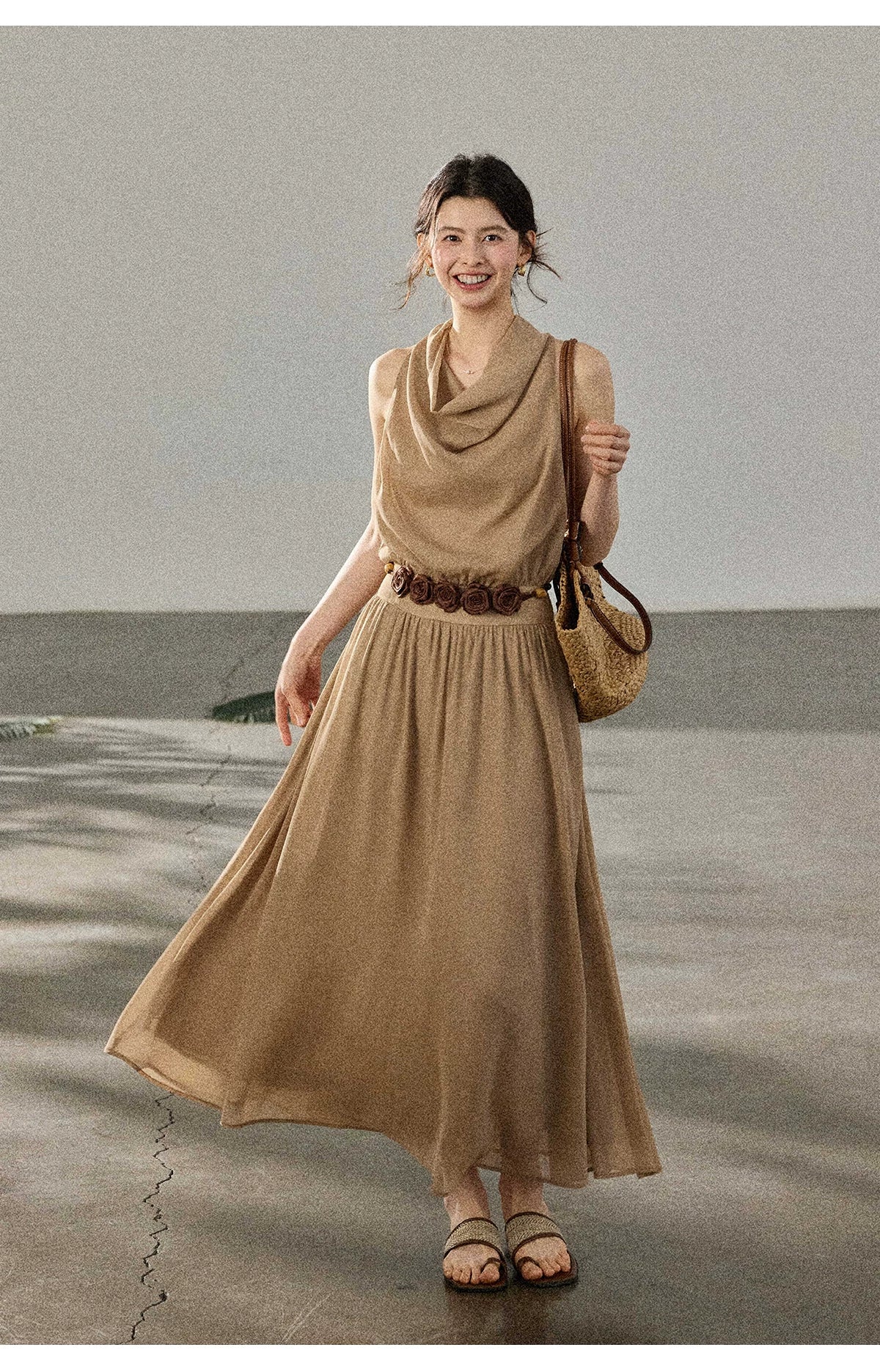 TYANG Neck Temperament Gentle Dress