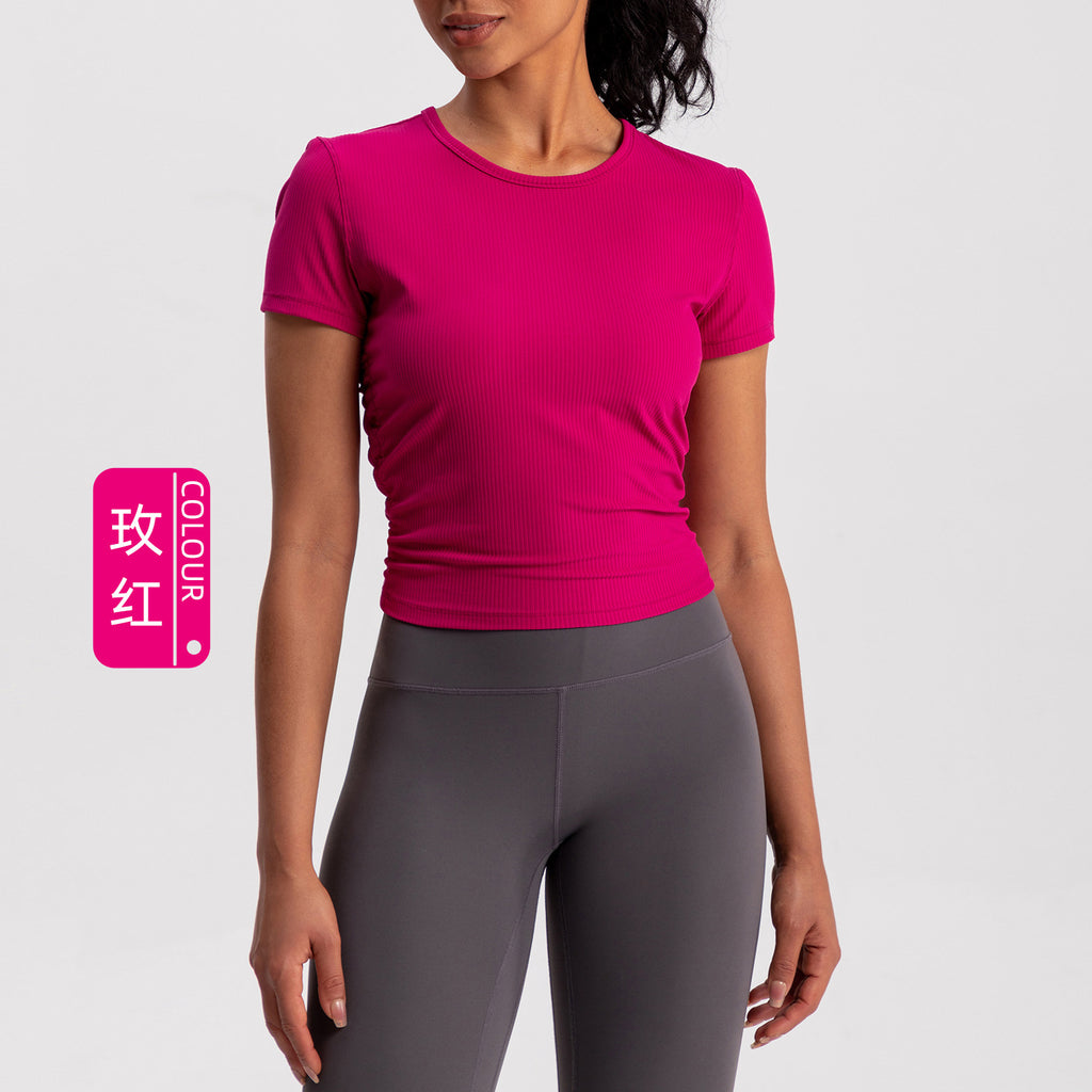 Athena Lulu Sexy Beautiful Back Slim and Thin Quick-drying Sports Tee