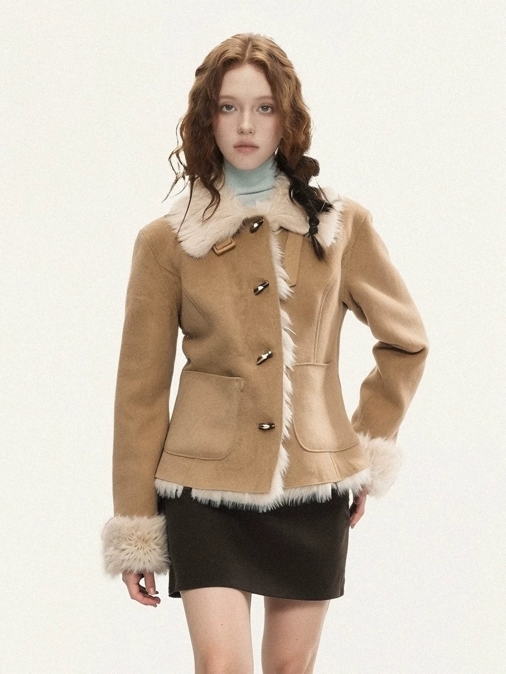 SUREENOUGH Skin-integrated Slim Warm Thick Jacket