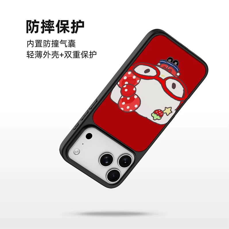 Pbcase Glasses Cat Cat Simple Apple Phone Case