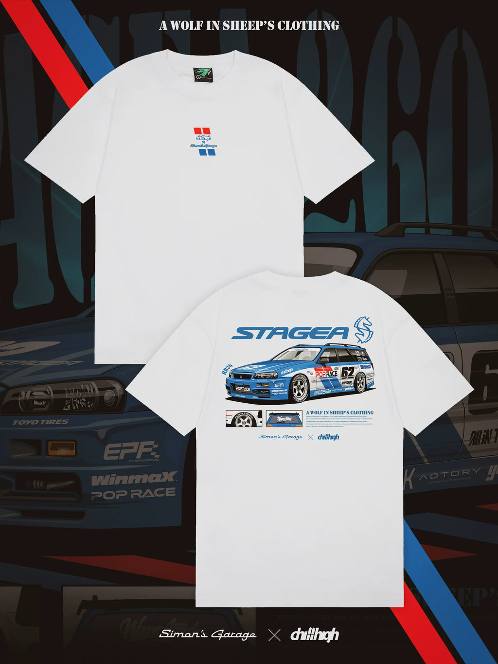 ChillHigh Simon Magic Garage Print Casual Tee