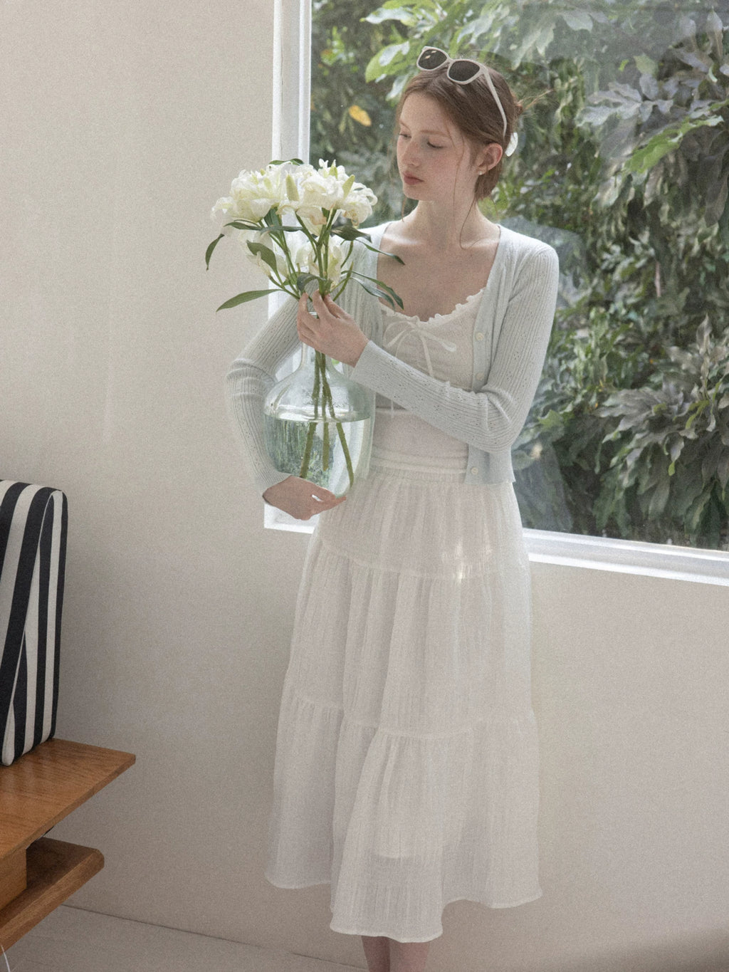 Cantonstory Simple High Waist Casual Skirt