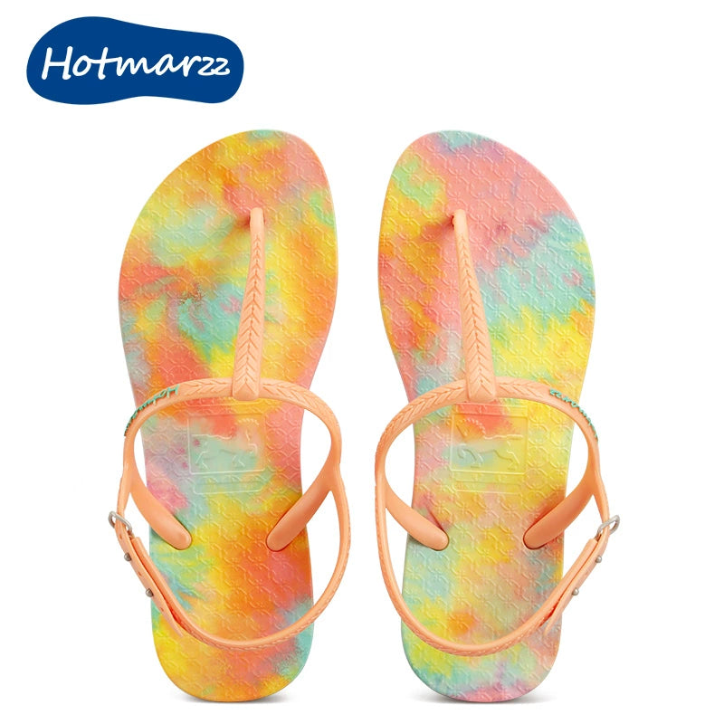 Hotmarzz Premium Non-slip Beach Pinch Strap and Cool Slippers
