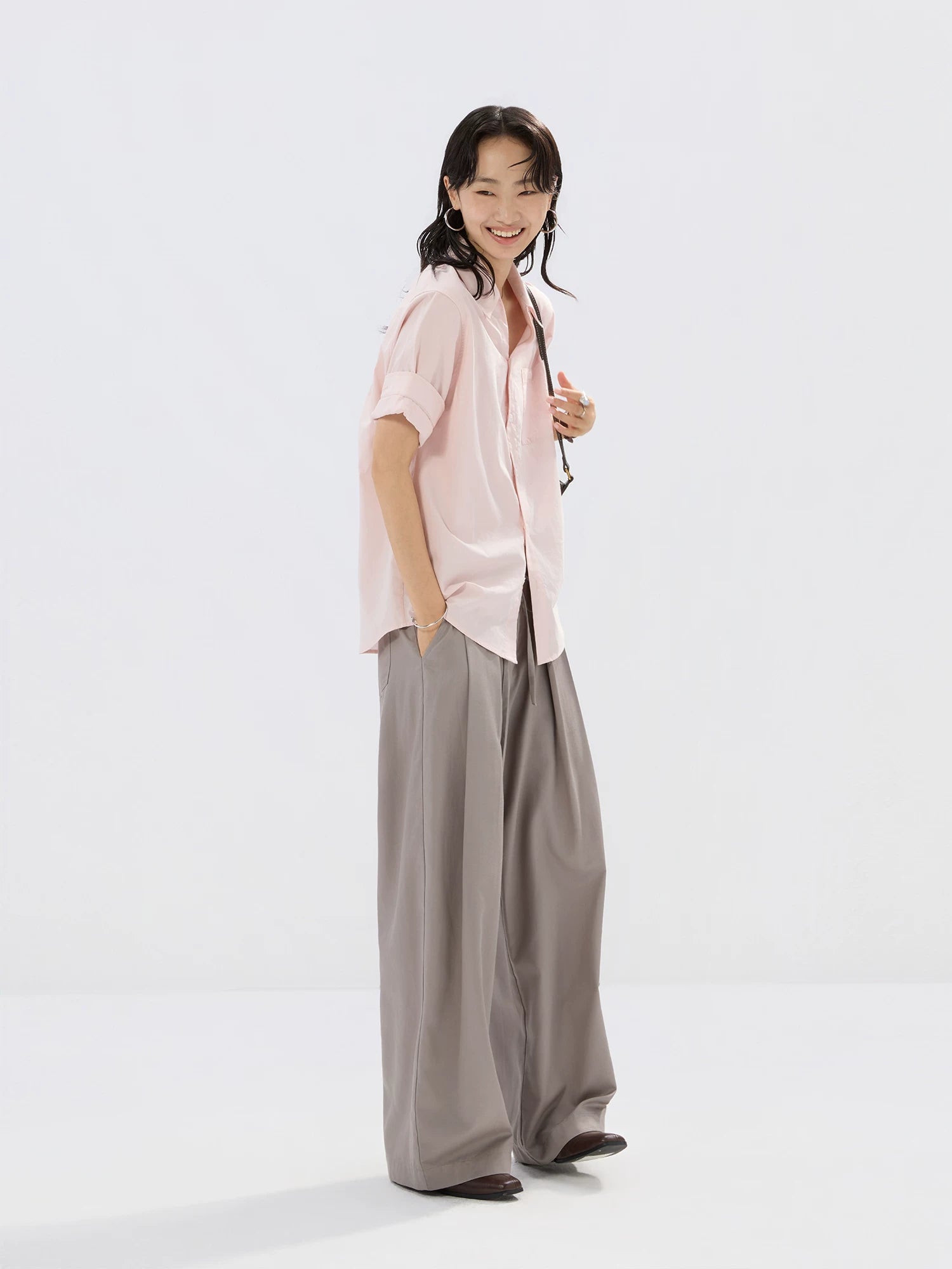 Sameuoo Minimalist Versatile Short Sleeve Shirt