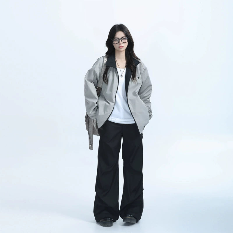 Zuocisankon Vintage Two-sided Loose Jacket