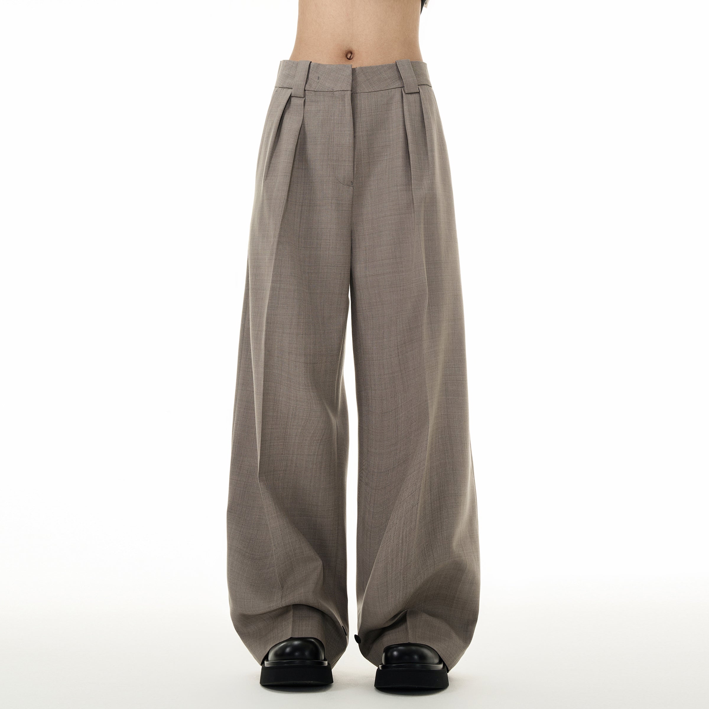 FLYOFF premium button gray pants