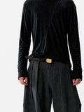 NOT UGLY Anti-Cashmere Electroplated Vine Relief Two-Tone Cowhide Belt