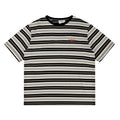 CoosRetro Retro Bag Embroidery Logo Embroidery Striped Tee