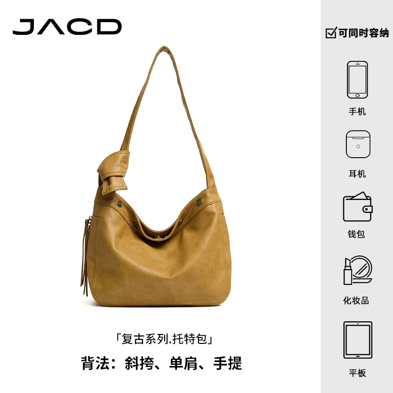 JACD Large Capacity Commuter Bucket Bag
