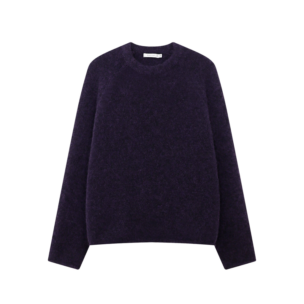 FUNKYFUN Soft Skin Warm Shoulder Sleeve Knitted Sweater