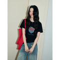 XUJING Front Shoulder Loose and Thin Tee