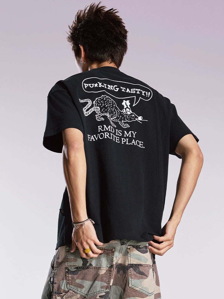 Remedy Guochao Casual Loose Tee