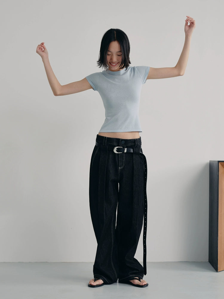 JCAESAR I-pleated Slacks