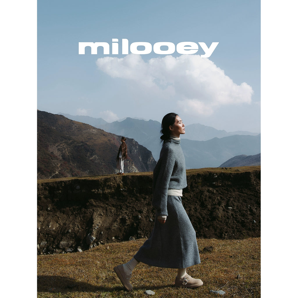 Milooey Thick-soled Velvet One-pedal Fluffy Shoes