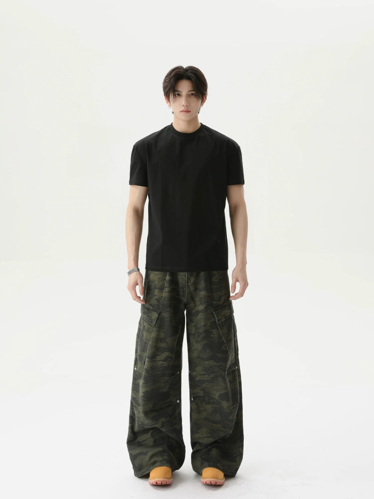 TURNTIDE Niche Simple Vintage Loose Tee