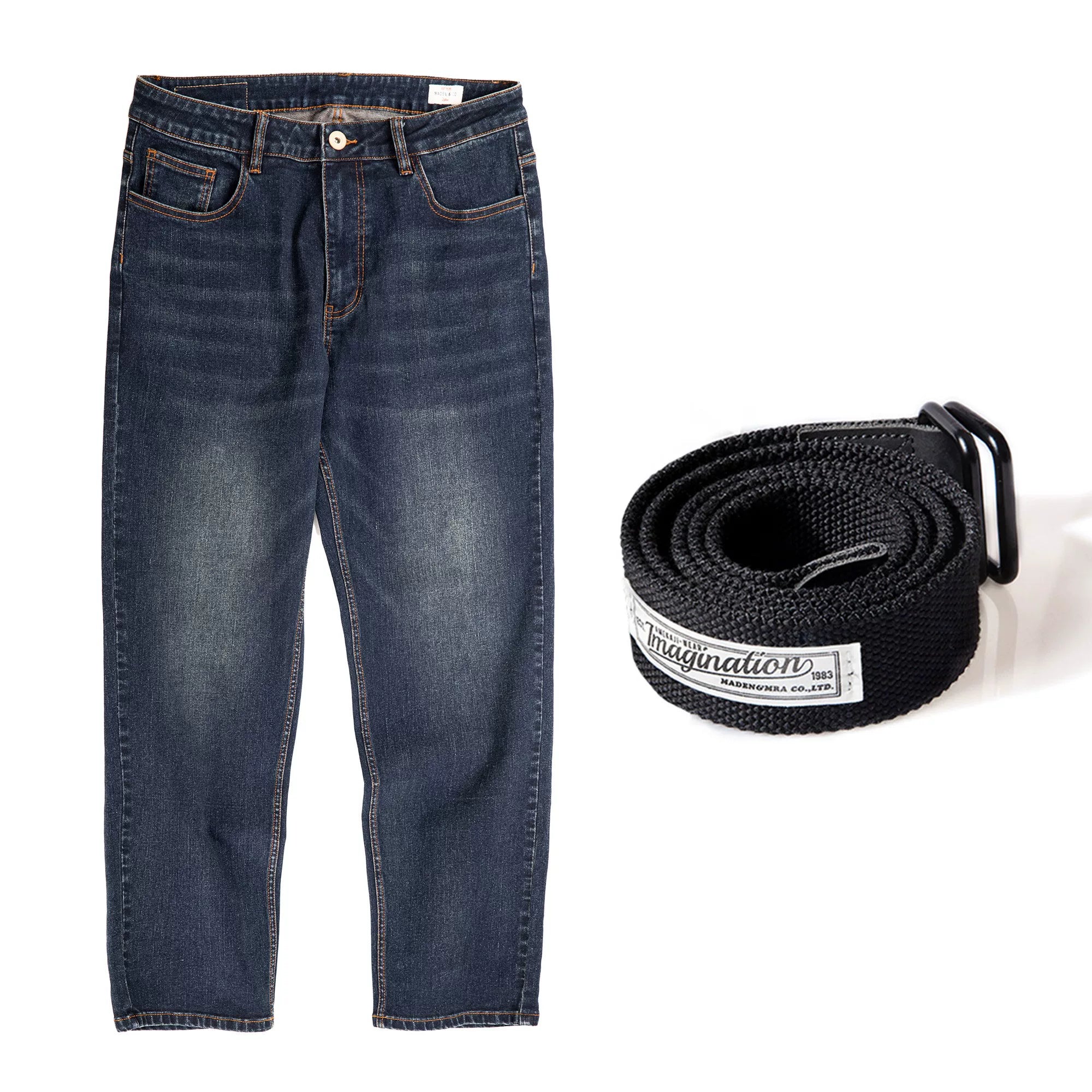 Madden Vintage Washed Straight Jeans