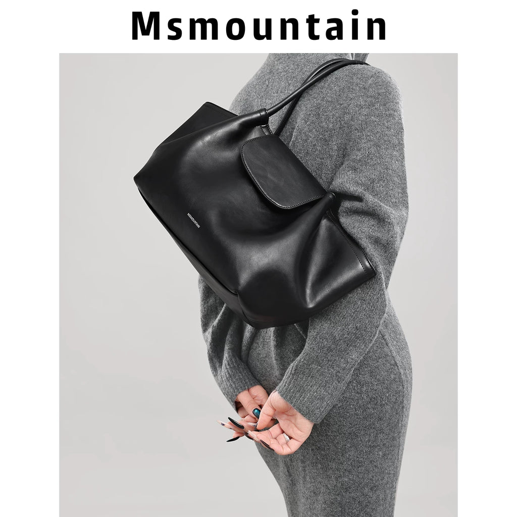 Msmountain Soft Cowhide Shoulder Bag