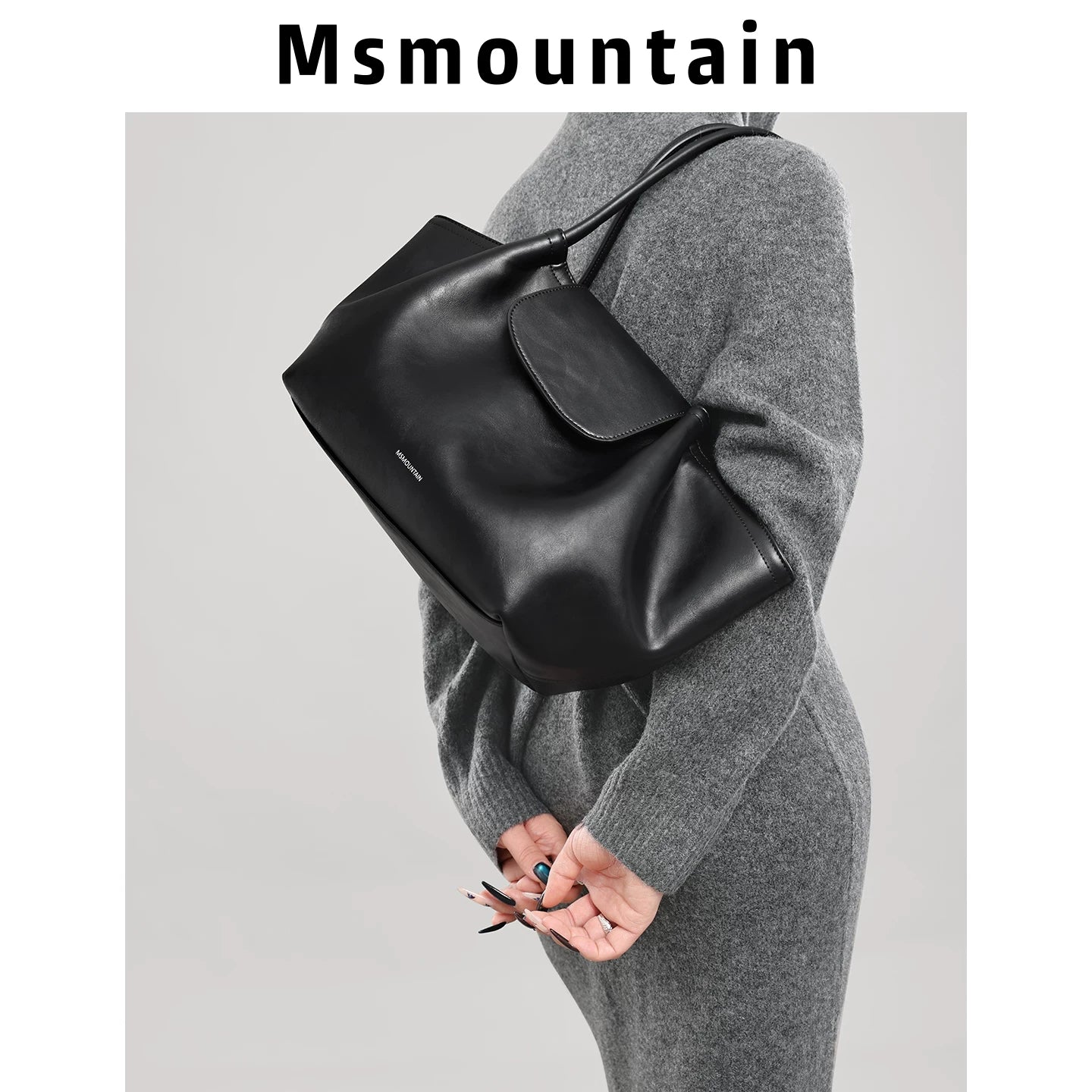 Msmountain Soft Cowhide Shoulder Bag