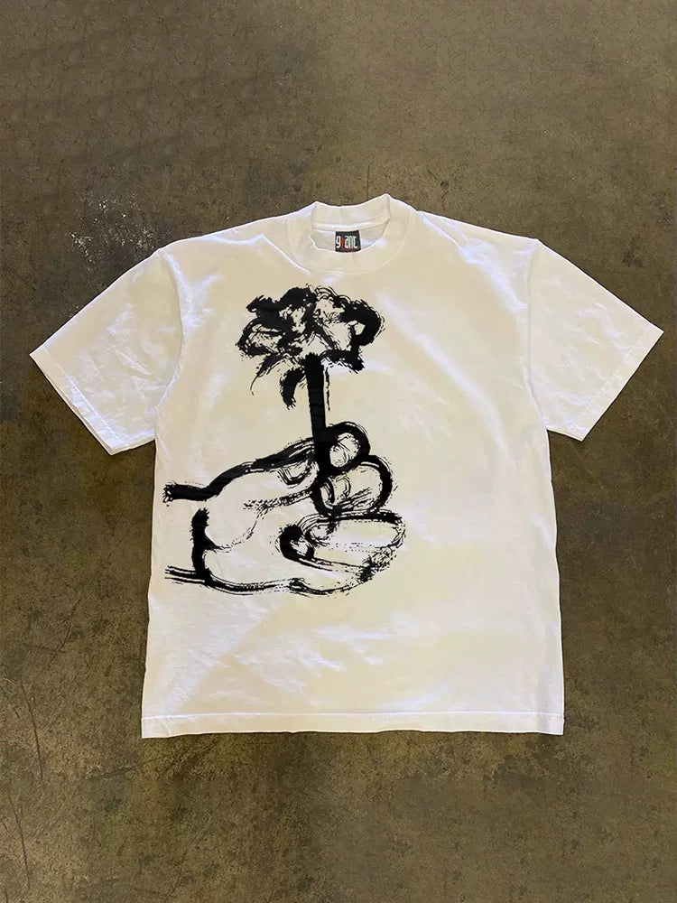 UPUPXIA Niche Loose Versatile Tee