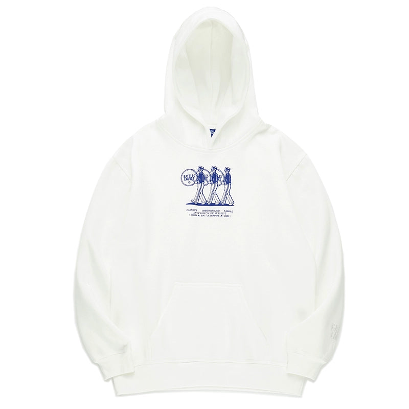 Battles Versatile Loose Fleece Hooded Sweater