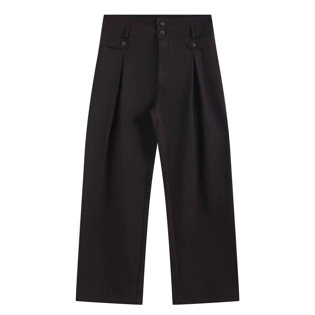Slight Vogue Pleated Versatile Casual Pants