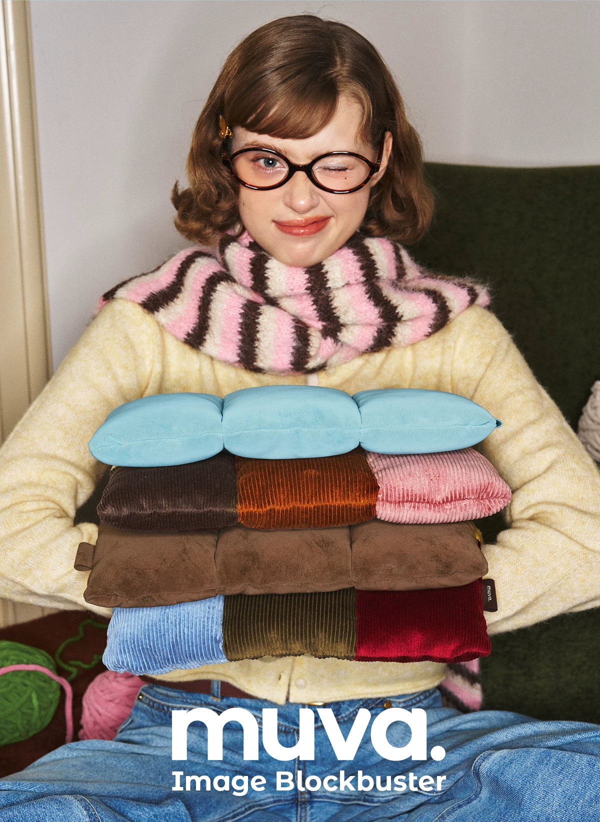 MUVA Cotton Waffle Magnetic Computer Bag