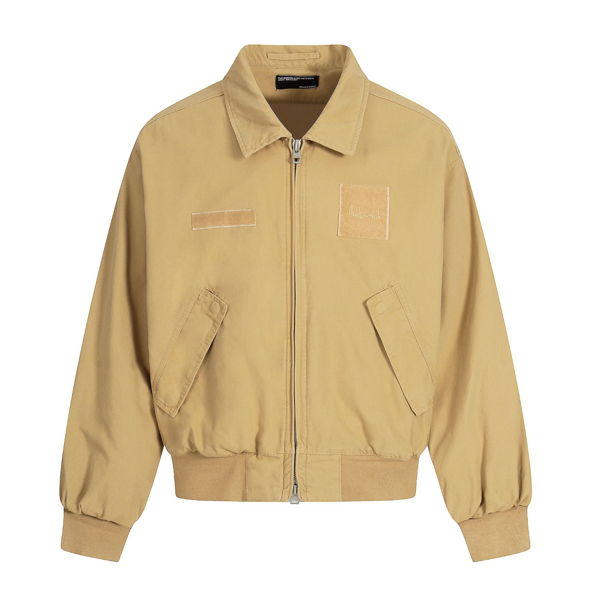 11KN Vintage Embroidered Loose Versatile Lapel Jacket