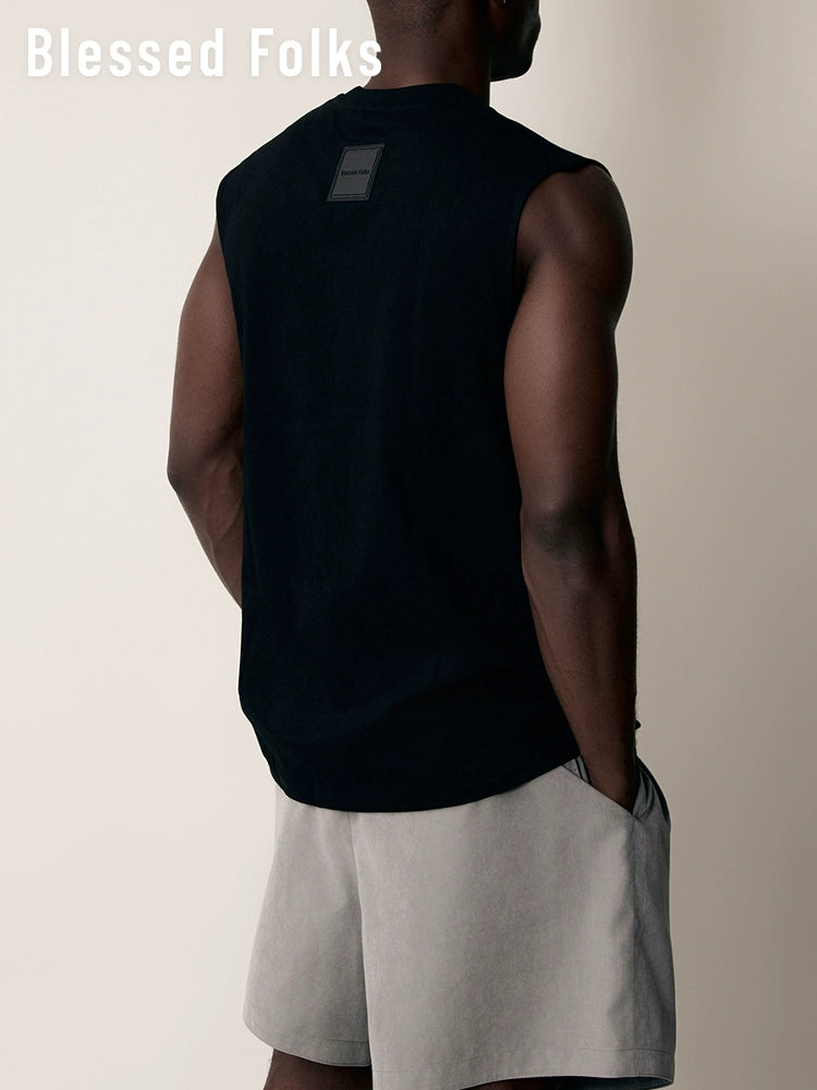 Blessed Folks Vintage Fitness Casual Vest Sports Vest